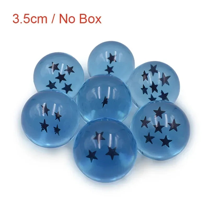 Dragon Ball 7pcs/set 1:1 Crystal ball 3.5cm Action Figure Toys Summon Shenron Wishing Balls Collection Model Gift