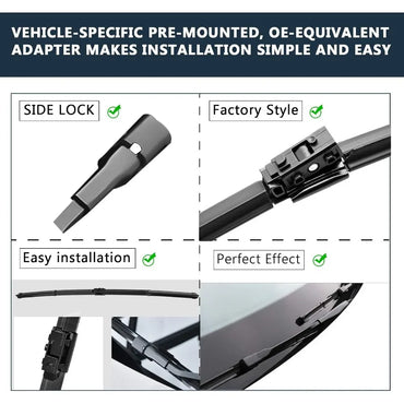 22+22 Windshield Wiper Blade Sets Replacement for Mercedes Benz C Class and GLC Class 20152020 W205 C205 A205 Original Factory