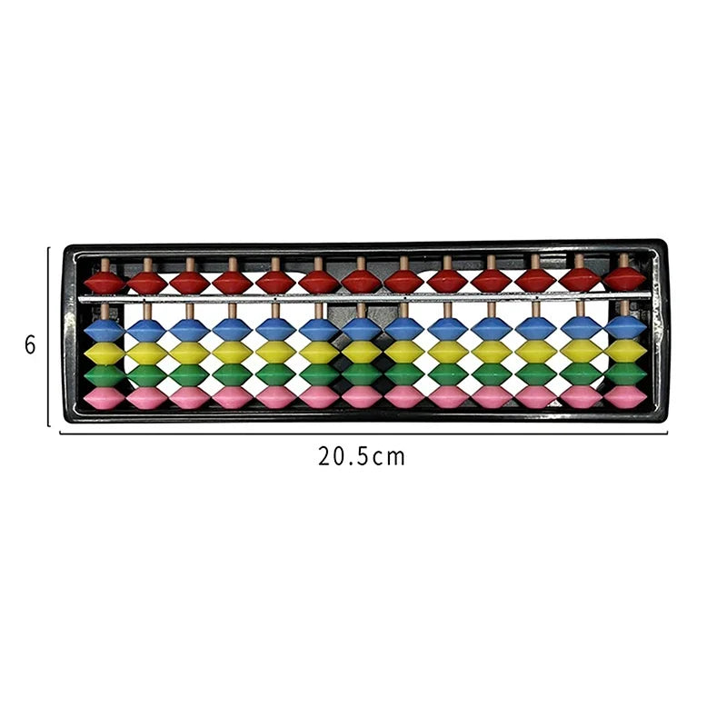 1PC Math Learning Tool For Children Portable Chinese 13 Digits Column Abacus Arithmetic Soroban Calculating Counting