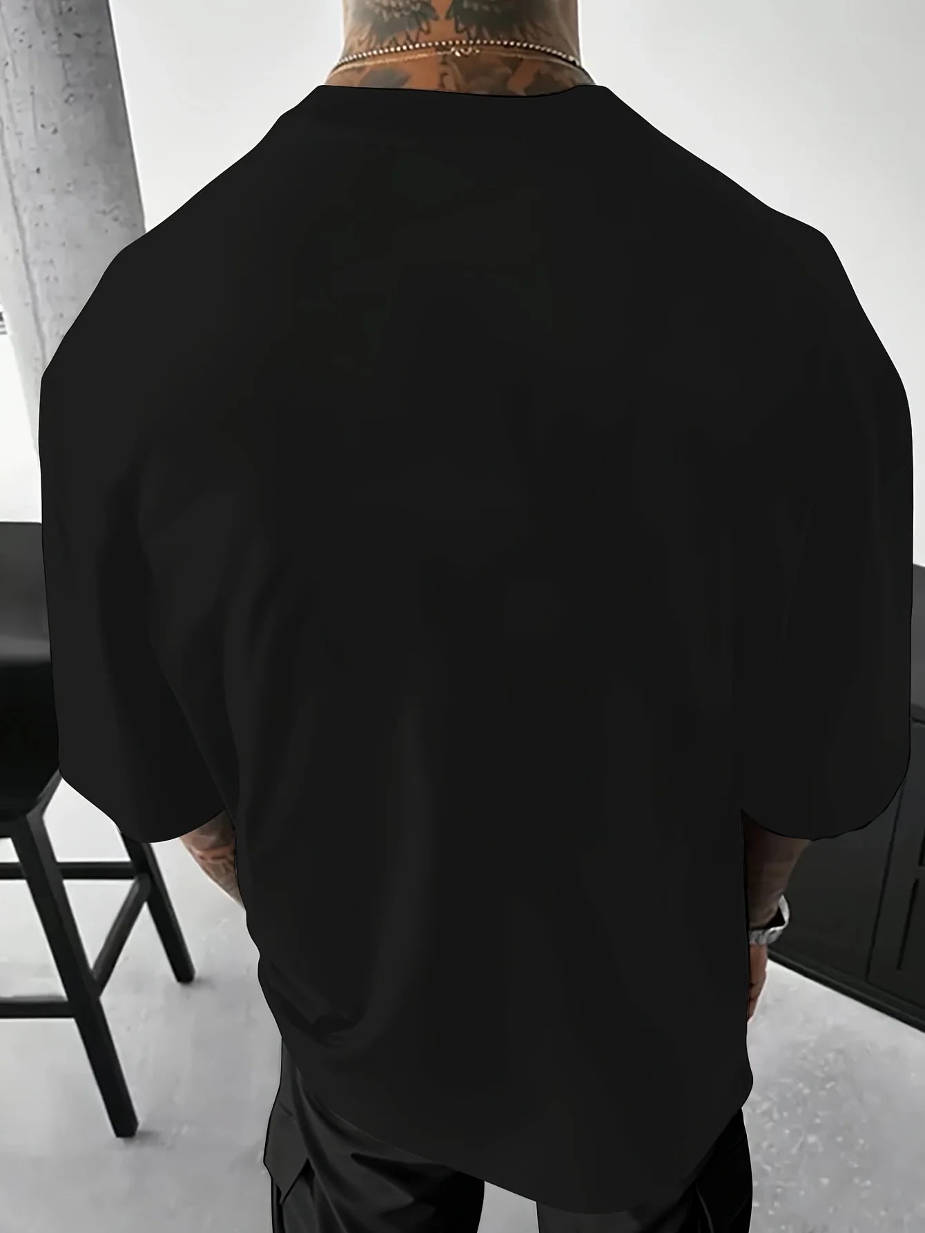 Men's cherry blossom pattern breathable polyester fiber mass casual T-shirt comfortable and breathable summer casual clothing