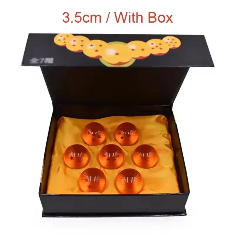 Dragon Ball 7pcs/set 1:1 Crystal ball 3.5cm Action Figure Toys Summon Shenron Wishing Balls Collection Model Gift