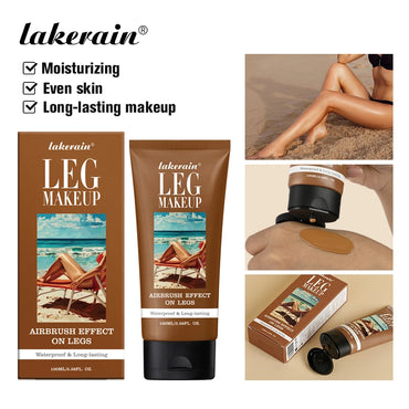 Leg Makeup Lotion Even Skin Tone Body Foundation 100ml Tan Waterproof Long Lasting Body Tanning Cream Medium Bronze Leg Makeup