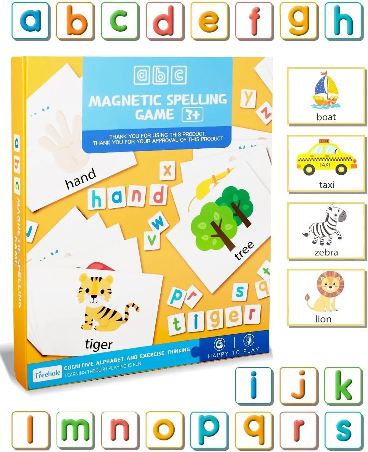 Letters and Numbers Set for Toddlers, 52Pcs Refrigerator Alphabet Magnets for Kids- Early Education Toy with English Cardboard P