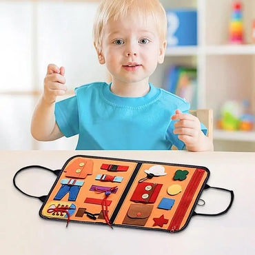 Montessori Sensory Board Preschool Educational Activities Toys Car & Airplane Activities Sensory Basic Life Skills Board