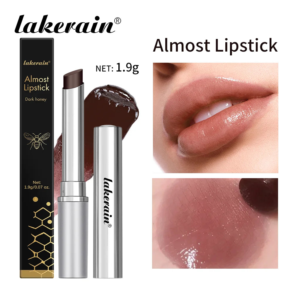 Lakerain Black Honey Lip Balm Lipstick Long Lasting Moisturizing Natural Color Creamy Texture Nourishing Lip Care Gloss Cosmetic