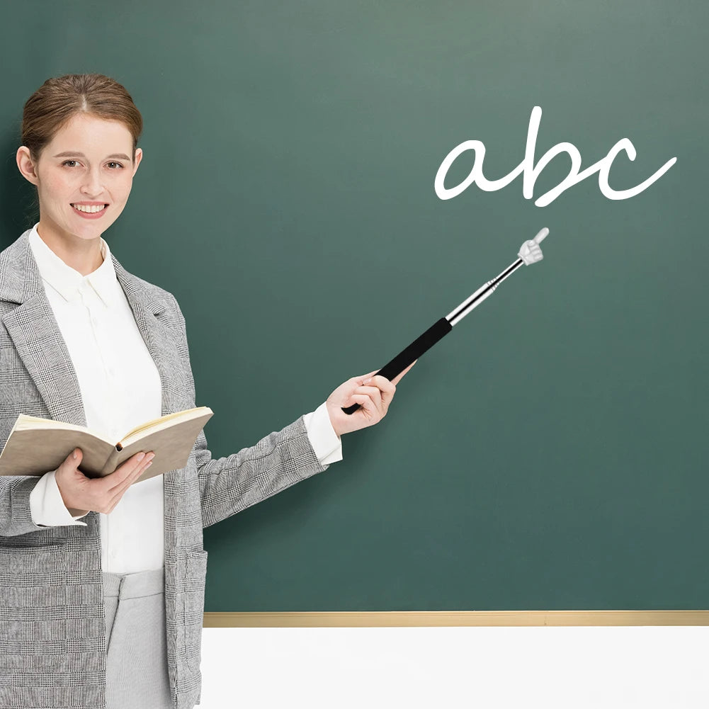 10Pcs Telescopic Teachers Pointer Stainless Steel Extendable Hand Pointer Cute Retractable Classroom Pointers Classroom Supplies