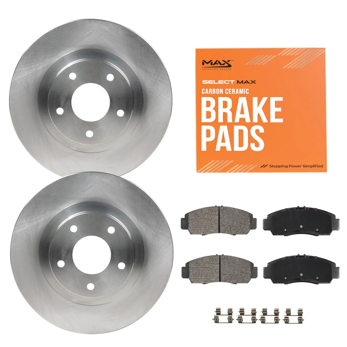 Brake Kit for 2015 2016 2017 2018 2019 Hyundai Sonata Tucson Kia Optima Cadenza w/MPB Rear Replacement Disc Brake Rotors and Cer