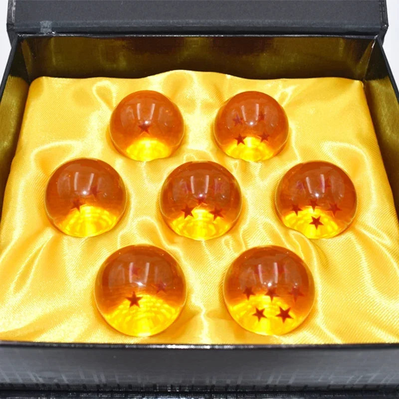 Dragon Ball 7pcs/set 1:1 Crystal ball 3.5cm Action Figure Toys Summon Shenron Wishing Balls Collection Model Gift