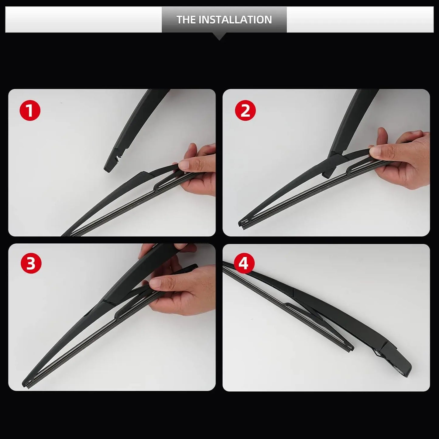 Rear Wiper Blade Assembly for Nissan Pathfinder 2013 2014 2015 2016 2017 2018 2019 2020– Back Windshield Replacement Set