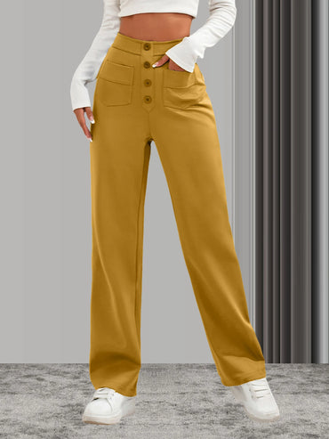 Women Sweatpants 2024 High-Waisted Multi-Pocket Cargo Pants Elegant Full-Length Casual Pants