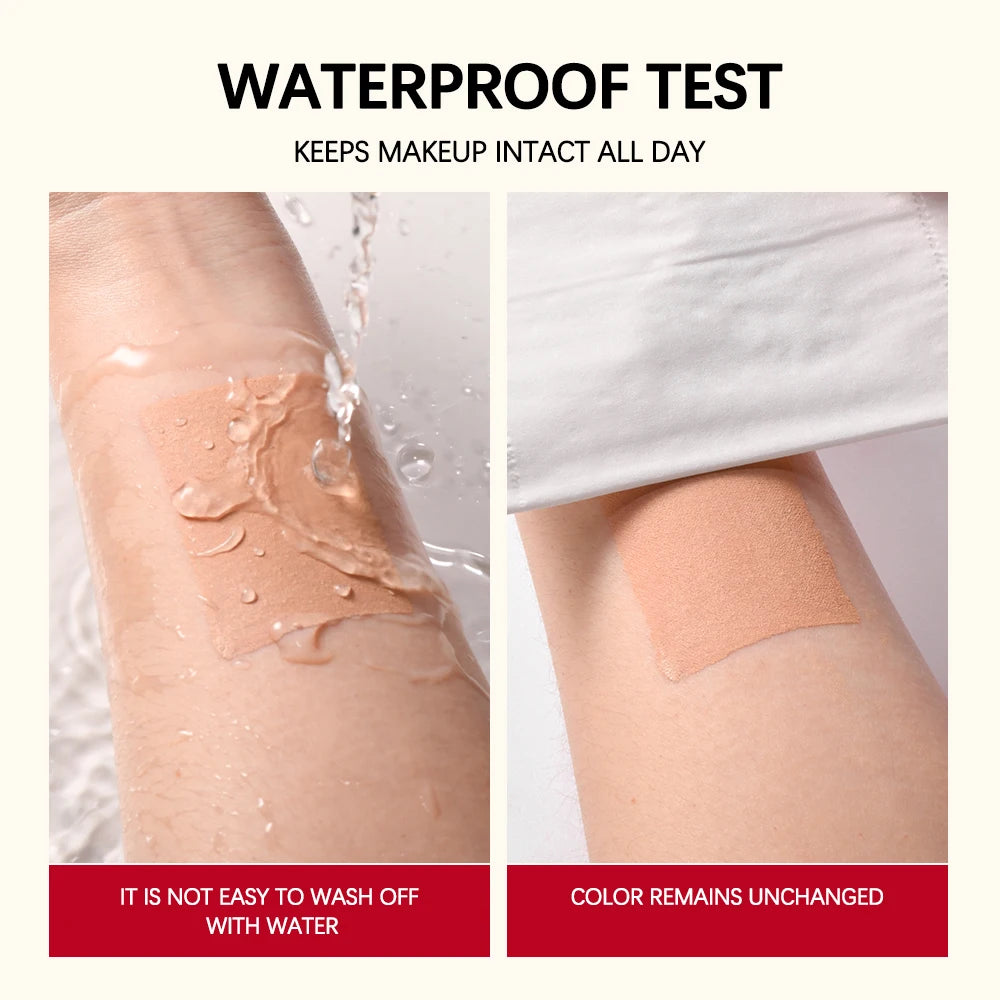Lakerain Matte Foundation Base Cream Long-lasting Soft Focus Matte Natural Fit Coverage Concealer Waterproof Face Base Makeup