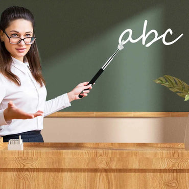 10Pcs Telescopic Teachers Pointer Stainless Steel Extendable Hand Pointer Cute Retractable Classroom Pointers Classroom Supplies