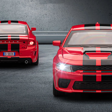 1/32 Scale Realistic Alloy Dodge Charger Car Model Toy, With Lights, Sounds And Pull - Back Function, Ideal Birthday & Christmas Gift For Boys And Girls, Suitable For Ages