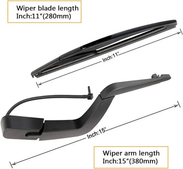 For Genuine 15276248 Window Wiper Arm Set-Replacement For GMC Acadia,Saturn Outlook 2007-2012, Rear Windshield Wiper Arm Blade A