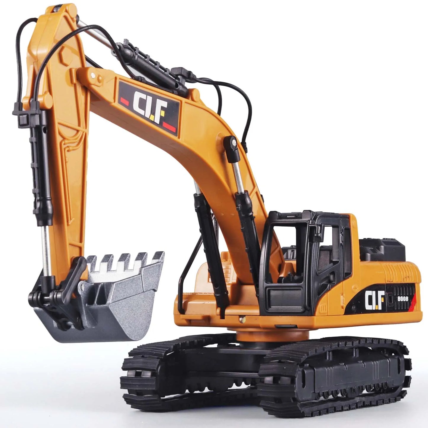Excavator Toy Construction Truck Toy - Simulated Lights Crawler Excavator Toy - Construction Truck Toys for Boys 3 - 5 Year Old