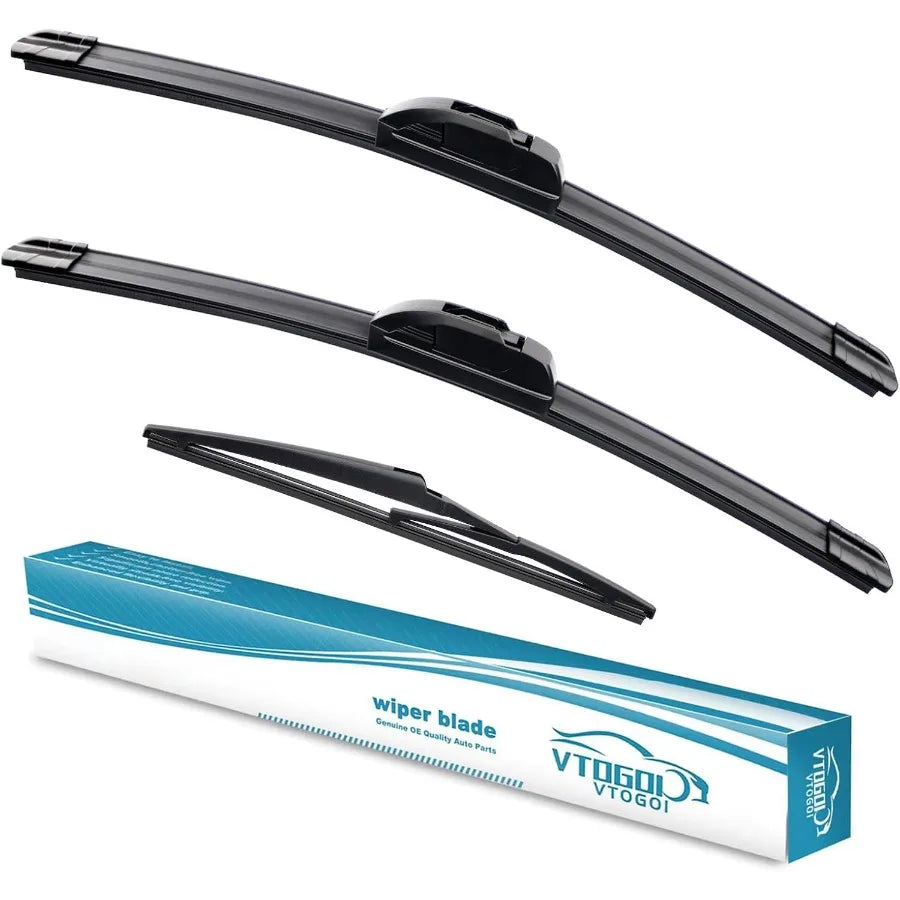 Wiper Blades With Rear Wiper Blades Set For 20182023 Kona Automotive Replacement Windshield Wiper Blades That Meet OEM Quality