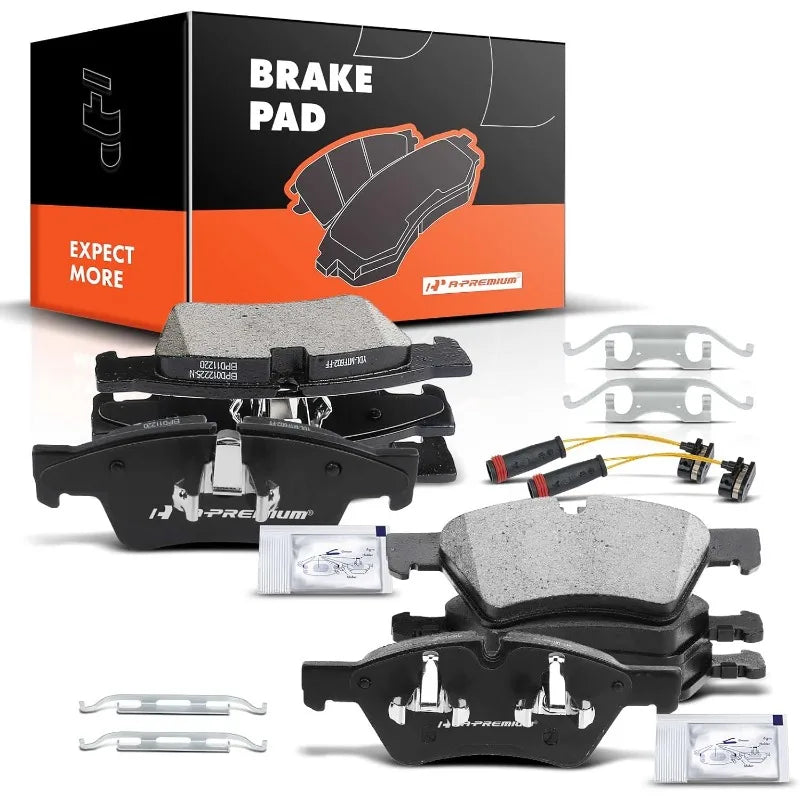 A-Premium Front & Rear Ceramic Disc Brake Pads Set