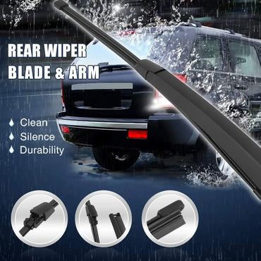 Rear Windshield Wiper Blade Arm Set 335mm 13 Inch for Volkswagen Jetta 2011 2012 2013 2014 2015 2016 2017 2018