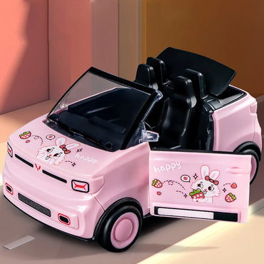 Mini Child's Toy Automobile with Openable Doors Kids Model Car Double-Sided Inertance Convertible for Boys Girls Age 3+