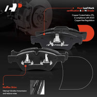 A-Premium Front & Rear Ceramic Disc Brake Pads Set