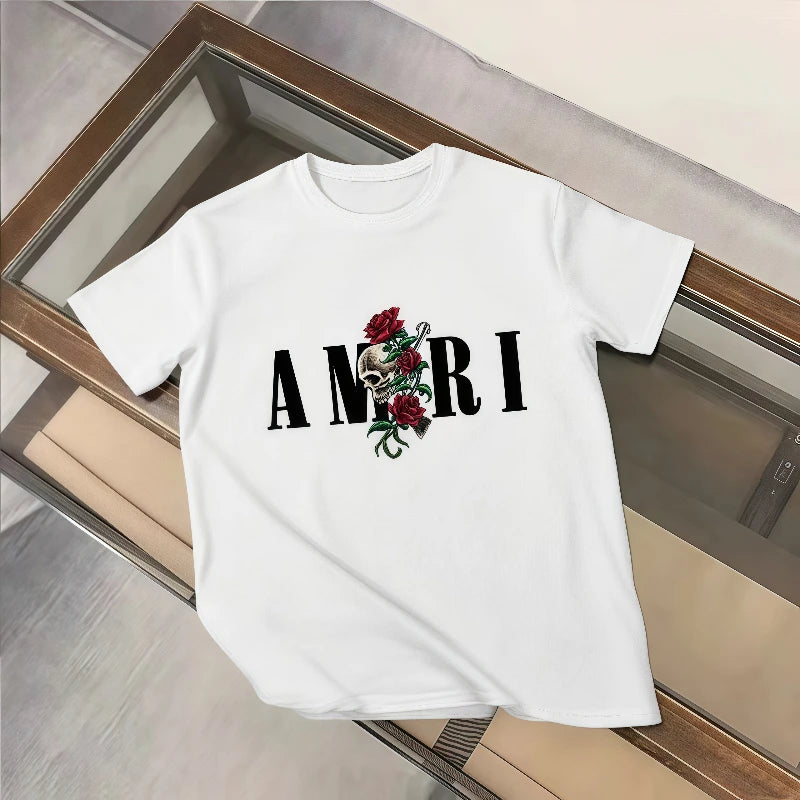 2025 Men's Summer Graphic Print Y2k T-shirt Man Woman Short Sleeved Tees Clothing Loose Pure Cotton Soft Tops Fashion