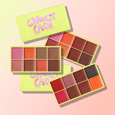 8 Colors Blush Vivid Color Case Eyebrow Blush Highlighter Palette Matte Shimmer Finishes Shadow Tones Long-Lasting Cosmetics