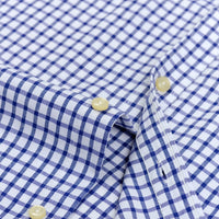 Men's Plaid Striped Oxford Long Sleeve Button-down Shirts with Pocket, Spring Fall 60% Cotton Versatile Casual Menswear Clothing