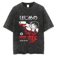 Oversized Washed T-Shirt Forsakens Cotton T-Shirts Meme Trendy Cool Tshirt for Men Beach Y2K Retro Casual Tees