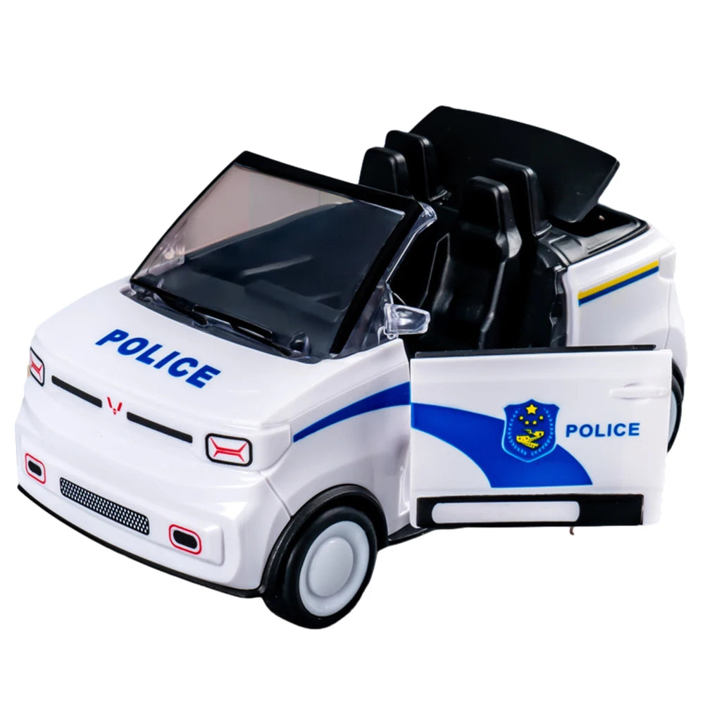 Mini Child's Toy Automobile with Openable Doors Kids Model Car Double-Sided Inertance Convertible for Boys Girls Age 3+