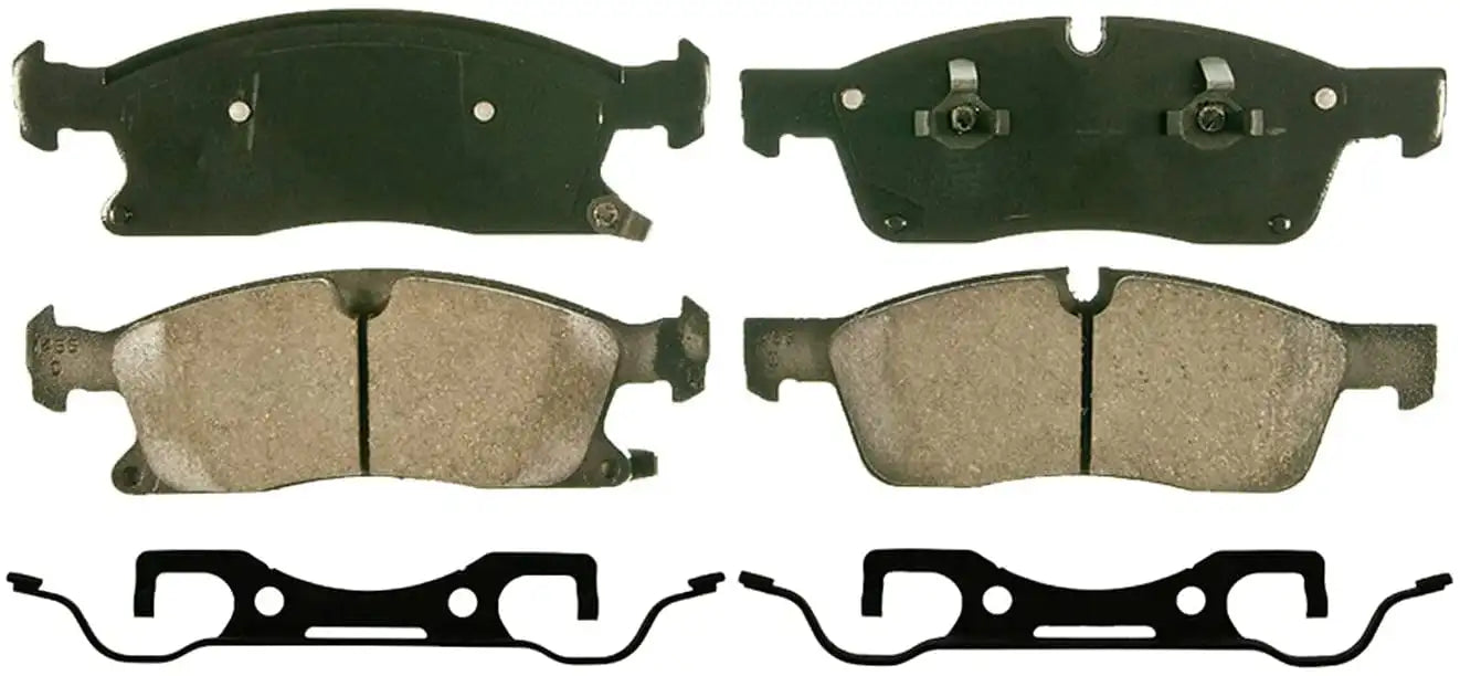 Brake Pads for Jeep 2011-2016 Grand Cherokee 2011-2020 Dodge Durango, Ceramic Brakes Pads Front & Rear Replacement