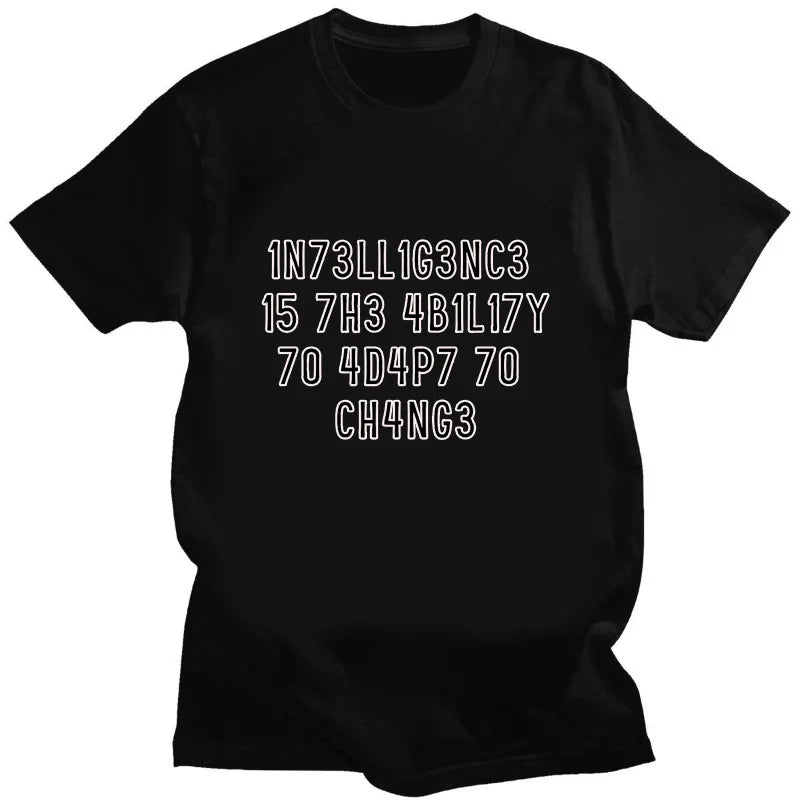 Men's T-shirts Are Interesting and Creative Tops with Letter Print Patterns They Are Casual Pure Cotton Men's T-shirts