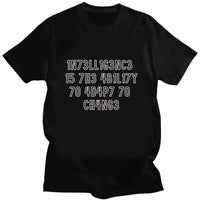 Men's T-shirts Are Interesting and Creative Tops with Letter Print Patterns They Are Casual Pure Cotton Men's T-shirts