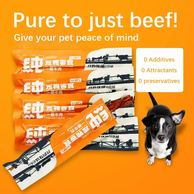 Dog Snacks Chicken Breast Jerky 500g Pure Beef Jerky 25g Nutritious  Delicious Adult Dog Puppy Training Rewards Pet Snacks Foods