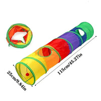 Beige Pet Cat Tunnel Toys Foldable Pet Cat Kitty Training Interactive Fun Toy For Cats Rabbit Animal Play Tunnel Tube