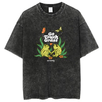Vintage Skull Ghost T Shirt Men Women Y2K Cotton Tshirt Unisex Streetwear T-shirt Clothing Top Tee