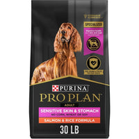 Sensitive Skin and Stomach Dog Food Dry, Adult Salmon & Rice Formula, Digestive Health - 30 lb. Bag