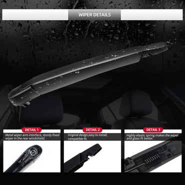 Rear Wiper Blade Assembly for Nissan Pathfinder 2013 2014 2015 2016 2017 2018 2019 2020– Back Windshield  Replacement Set