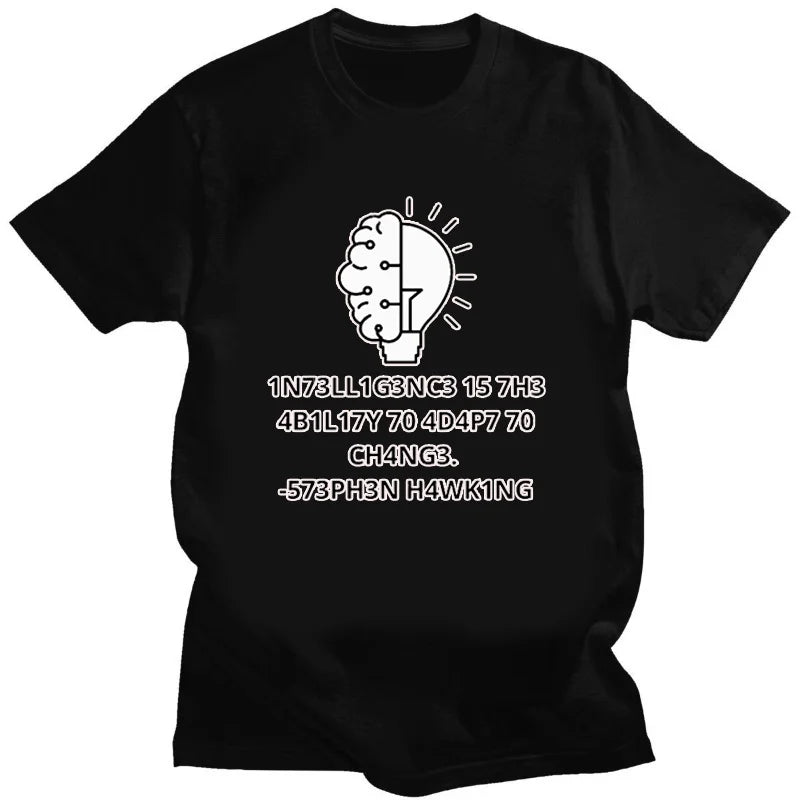 Men's T-shirts Are Interesting and Creative Tops with Letter Print Patterns They Are Casual Pure Cotton Men's T-shirts
