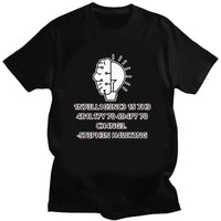 Men's T-shirts Are Interesting and Creative Tops with Letter Print Patterns They Are Casual Pure Cotton Men's T-shirts