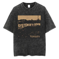 Oversized Washed T-Shirt Forsakens Cotton T-Shirts Meme Trendy Cool Tshirt for Men Beach Y2K Retro Casual Tees