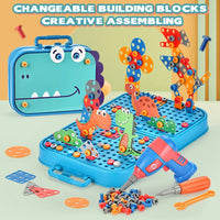 Pretend Play Preschool Children Nut Screw Assembly Simulation Carpenter Tool Educational Montessori Kids Toys  Electric Toolbox