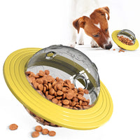 Dog Toy UFO Pet Leaky Food Ball Two-in-one Flying Disk Toy Interactive Improve IQ Toys for Small Medium Big Dogs Pet Supplies