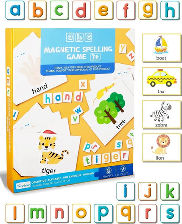 Letters and Numbers Set for Toddlers, 52Pcs Refrigerator Alphabet Magnets for Kids- Early Education Toy with English Cardboard P