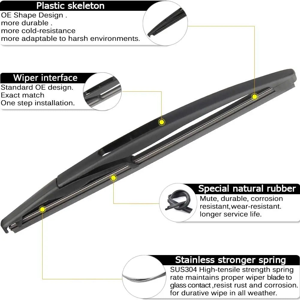 For Genuine 15276248 Window Wiper Arm Set-Replacement For GMC Acadia,Saturn Outlook 2007-2012, Rear Windshield Wiper Arm Blade A