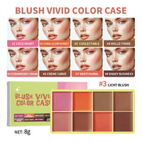 8Colors Highlight/Brow/Blush Palett Enhance Facial Three-dimensional Makeup Shimmer Waterproof Makeup Tool Cosmetic