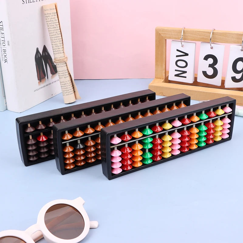1PC Math Learning Tool For Children Portable Chinese 13 Digits Column Abacus Arithmetic Soroban Calculating Counting