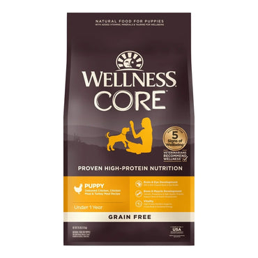 Natural Grain Free Dry Dog Food Puppy Recipe 26lb High Protein Nutrient Rich Superfood DHA Omega Fatty Acids Whole Body Health
