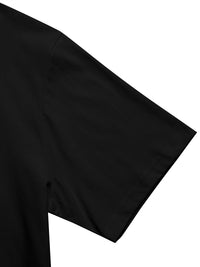 Men's 100% cotton T-shirt with backpack bear pattern casual and comfortable short sleeved round neck suitable for all seasons