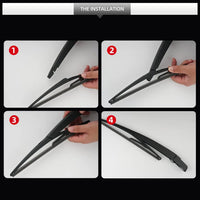 Rear Wiper Blade Assembly for Nissan Pathfinder 2013 2014 2015 2016 2017 2018 2019 2020– Back Windshield  Replacement Set