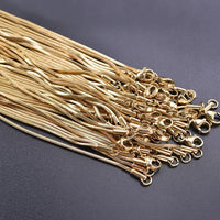 45/50/60/70cm Snake Chain Necklace Stainless Steel Necklaces For Women Men Accessories Vintage Jewelry Collares Hombre